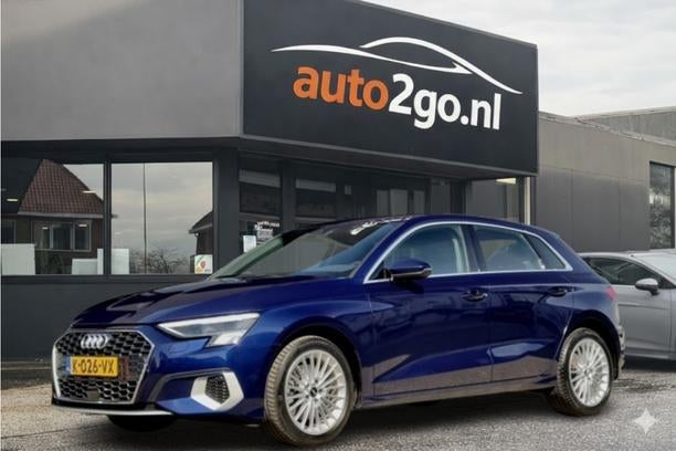 Audi A3 Sportback 35 TFSI AUT7 EDITION 97D.KM NAVI AIRCO DIG, 4 cilinders, Traction-control, Blauw, Origineel Nederlands