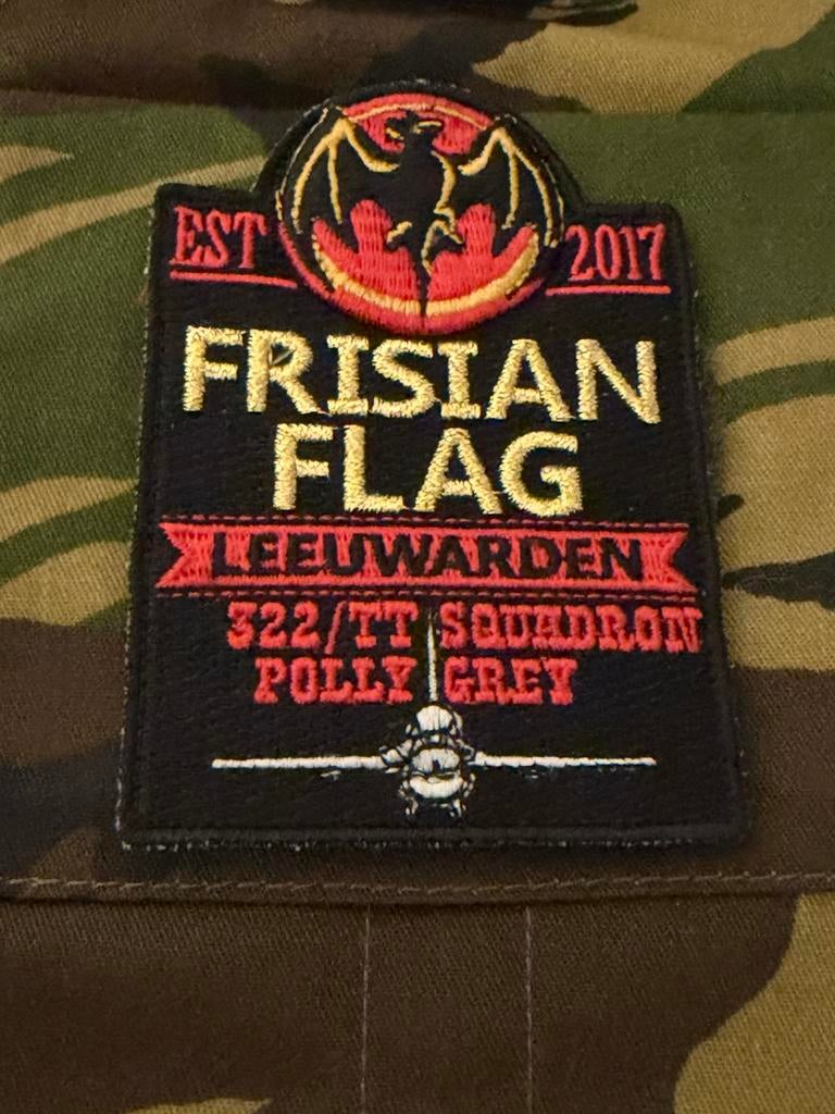Frisian Flag 2017 SQN 322 Leeuwarden, Ophalen of Verzenden, Nieuw, Patch, Badge of Embleem