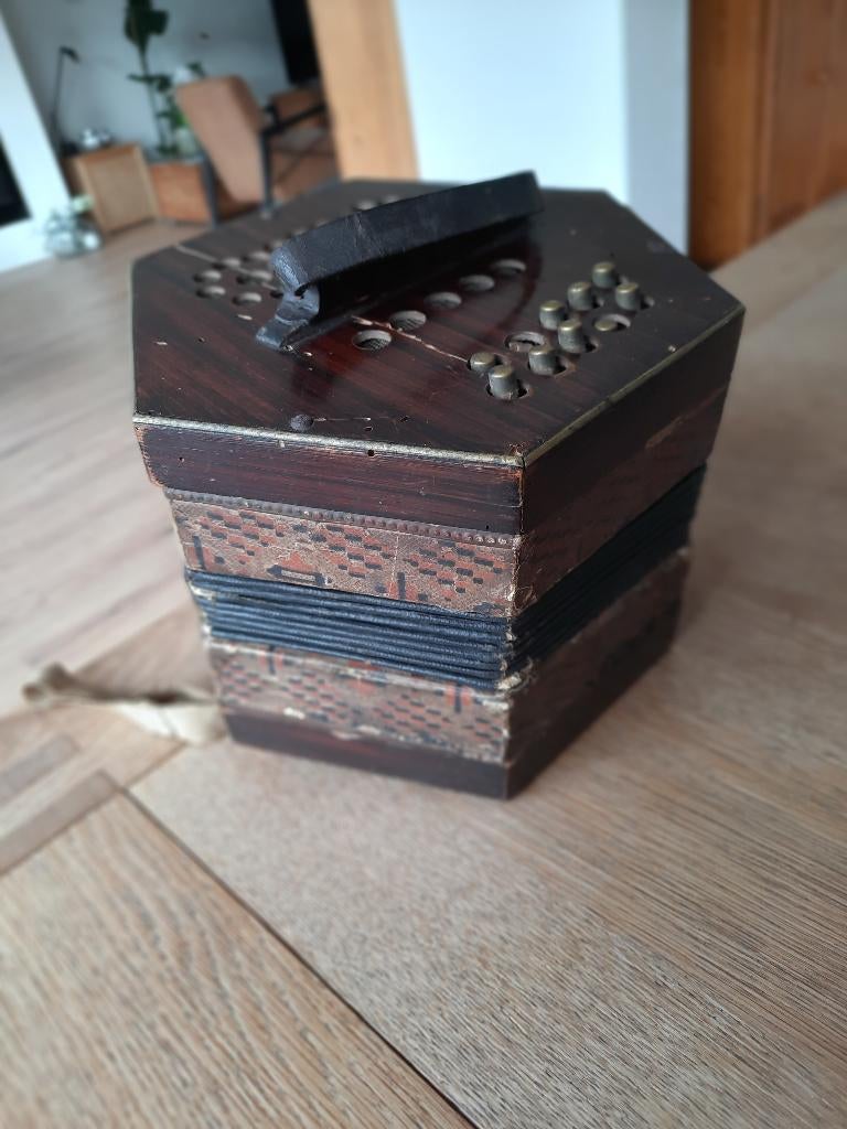 Antieke harmonica, Ophalen of Verzenden