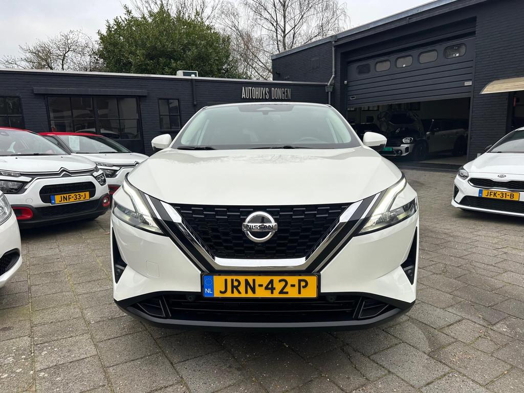 Nissan Qashqai 1.3 MHEV 140pk N-Connecta|360° Cam|Navi|Appl, Gebruikt, Zwart, 4 cilinders, Leder en Stof