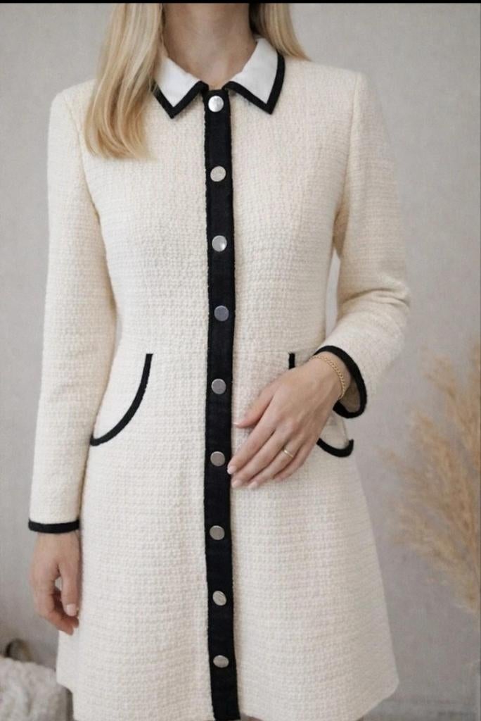 Maje jurk maat maat 2, Kleding | Dames, Jurken, Maat 38/40 (M), Wit, Ophalen of Verzenden, Maje