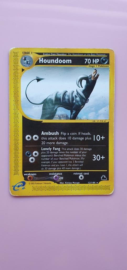 Houndoom 12/144 pokemon kaart, Hobby en Vrije tijd, Verzamelkaartspellen | Pokémon, Ophalen of Verzenden
