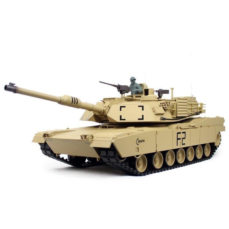 RC tank 1/16 RC M1A2 Abrams sand BB+IR 2.4GHz met schietfunc, Hobby en Vrije tijd, Modelbouw | Radiografisch | Overige, Ophalen of Verzenden