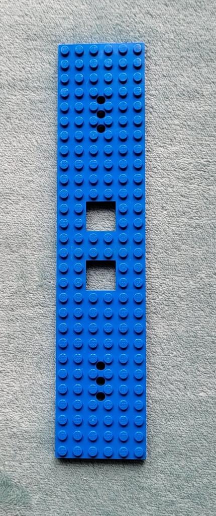 Lego trein locomotief / wagon bouw bodem plaat 28x6x1 Blauw., Ophalen of Verzenden, Zo goed als nieuw, Losse stenen, Lego