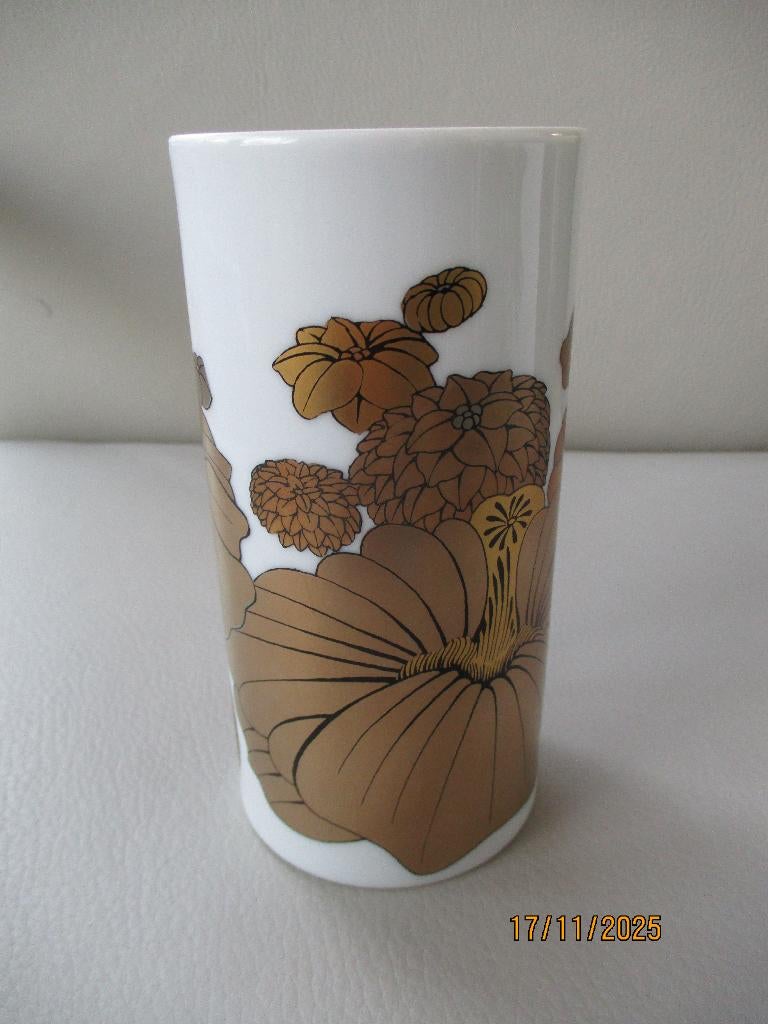 Rosenthal - porselein - jaren 70 - vaas - Alain le Foll, Huis en Inrichting, Woonaccessoires | Vazen, Overige kleuren, Aardewerk of Porselein