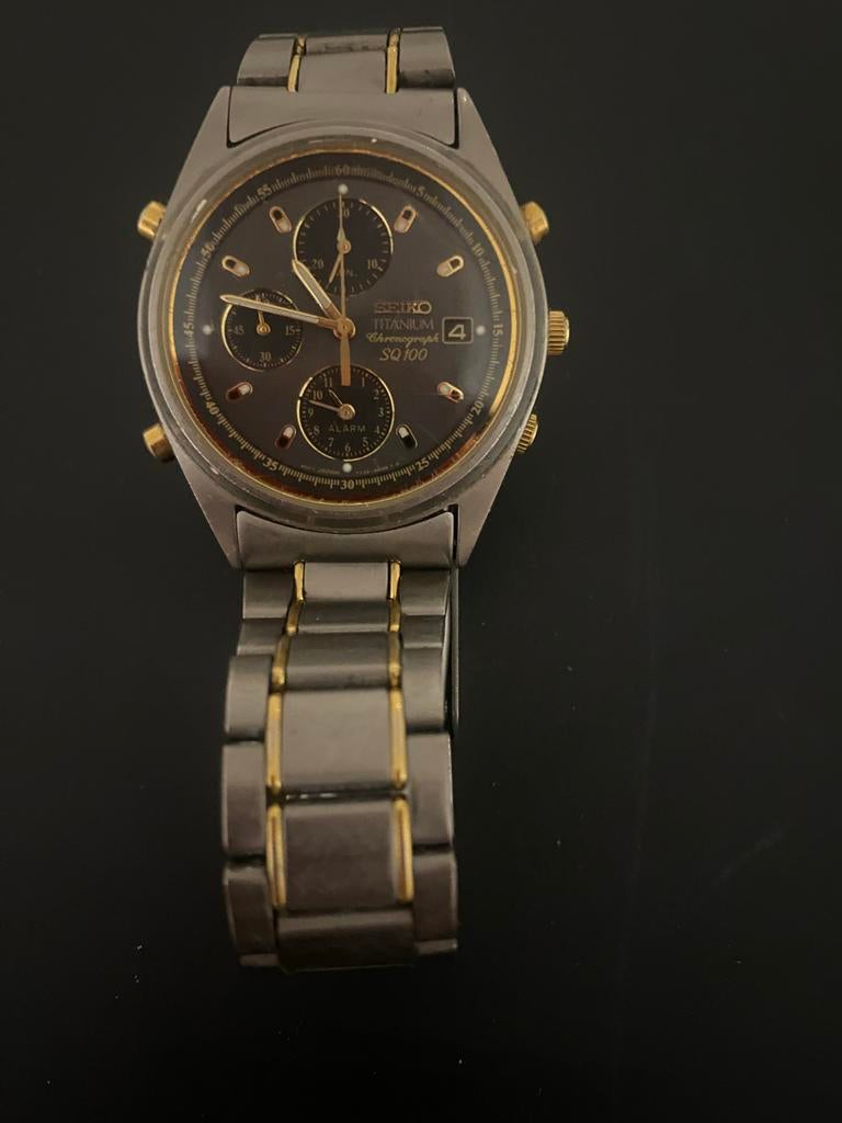 Seiko horloge 7T32-6J20 Jaren '90, Sieraden, Tassen en Uiterlijk, Horloges | Heren, Gebruikt, Polshorloge, Ophalen of Verzenden
