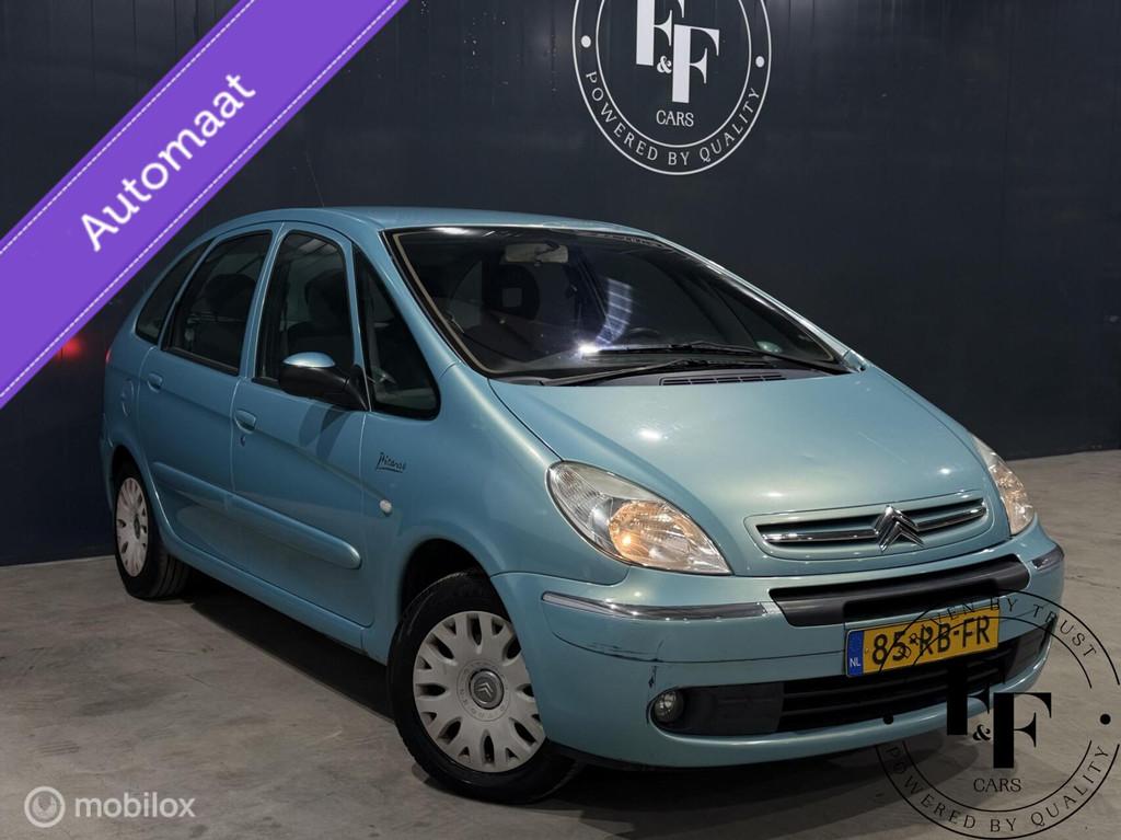 Citroen Xsara Picasso 2.0i-16V|Nieuw APK|Automaat|AIRCO|Trek, Auto's, Beige, 4 cilinders, 700 kg, Blauw