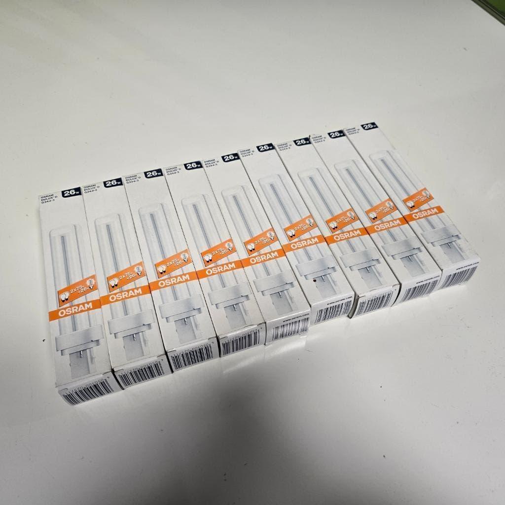 Osram Dulux D lamp - G24d-3 - 26W (9 stuks), Huis en Inrichting, Ophalen of Verzenden, Gebruikt, E27 (groot), Led-lamp
