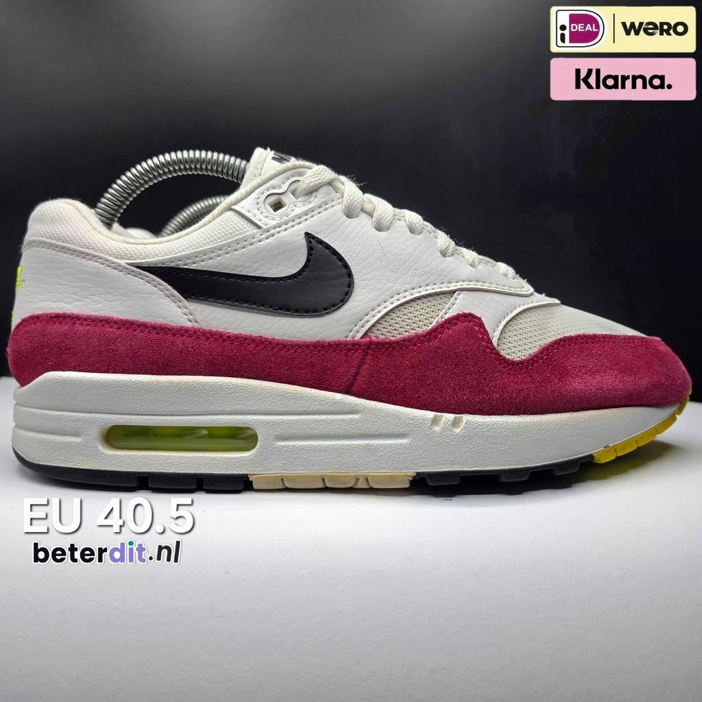 Nike Air Max 1 'White Black Volt Rush Pink'
Maat: 40.5, Nike air max, Ophalen of Verzenden, Nike, Nike