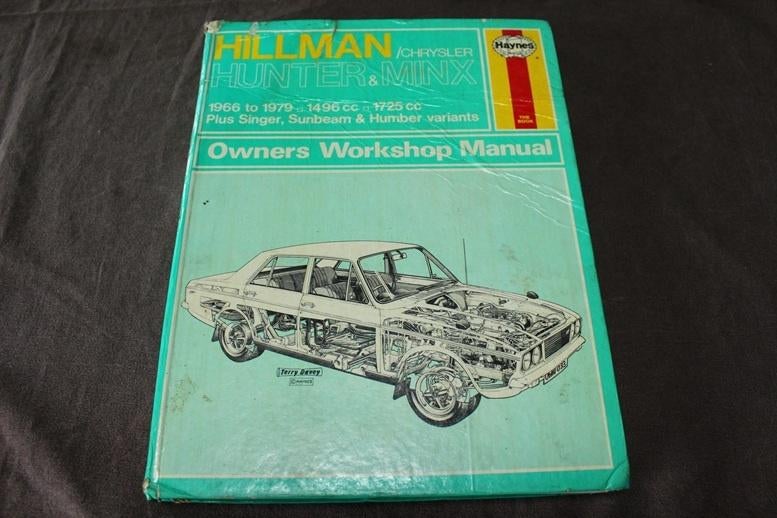 Hillman / Chrysler Hunter Minx 1966-1979 workshop manual, Auto diversen, Ophalen of Verzenden