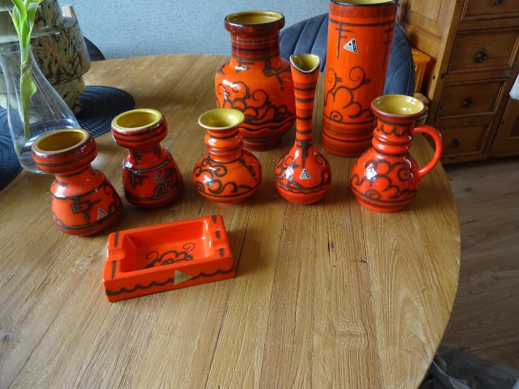 Keramiek Flora Gouda Holland., Ophalen of Verzenden