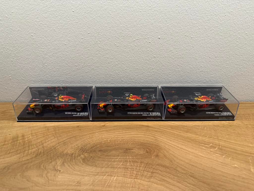 Max Verstappen modellen 1:43 minichamps, Ophalen of Verzenden, Zo goed als nieuw, Auto, MiniChamps