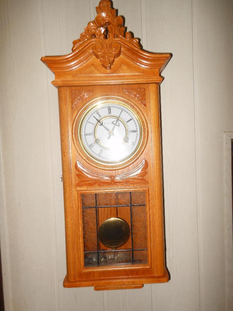 wandklok, Ophalen, Zo goed als nieuw, Analoog, Wandklok