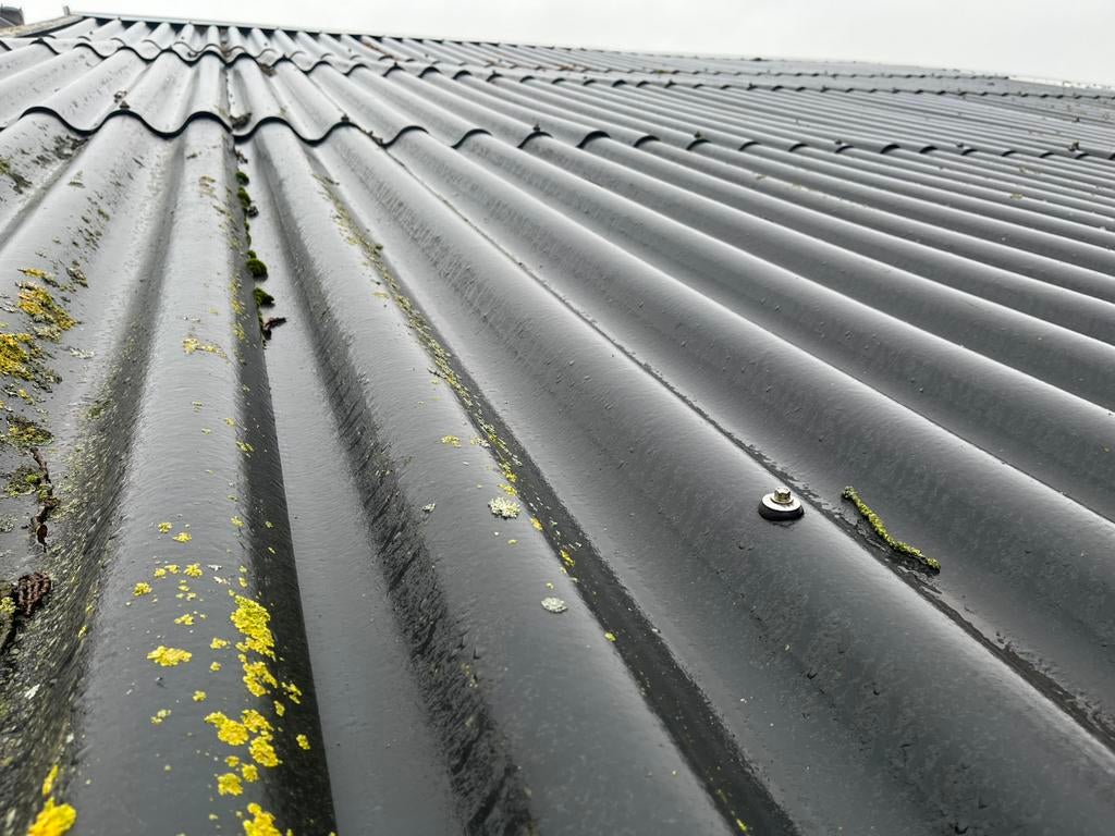 Cementvezel golfplaten, Ophalen, Gebruikt, Steen of Klei, Zwart