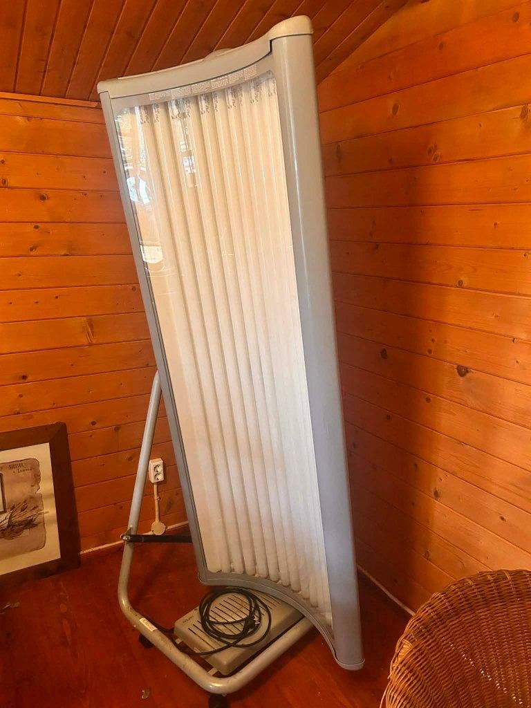 Eurosolar Salsa 12 Collageen Solarium, Ophalen, Zo goed als nieuw, Zonnebank enkelzijdig, 10 tot 15 lampen