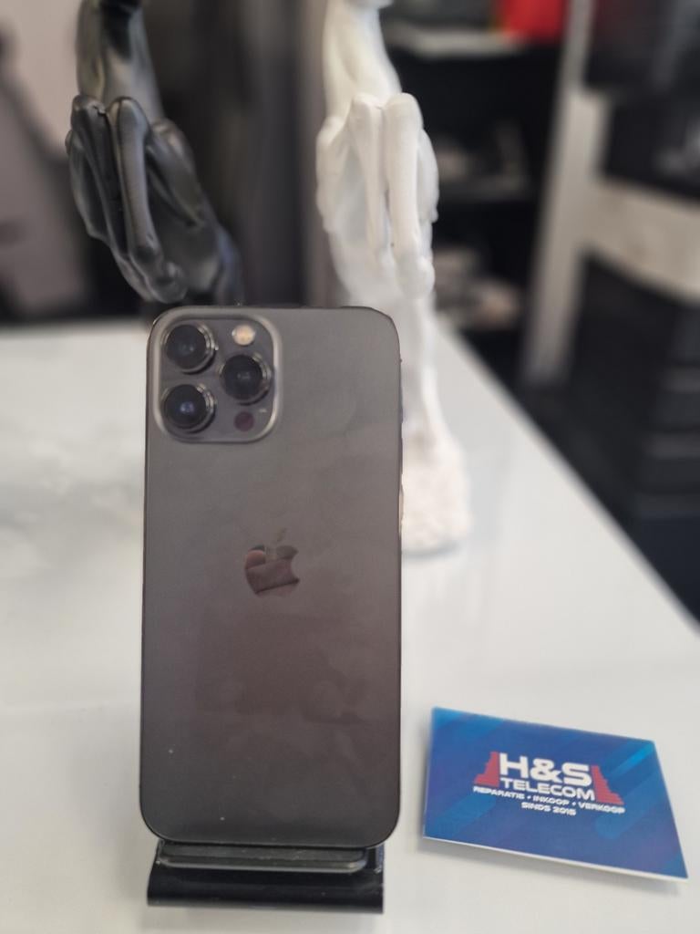 iPhone 13 Pro max  kleur grijs 128 GB 2 jaar garantie, 256 GB, Ophalen of Verzenden, Zo goed als nieuw, IPhone 13 Pro