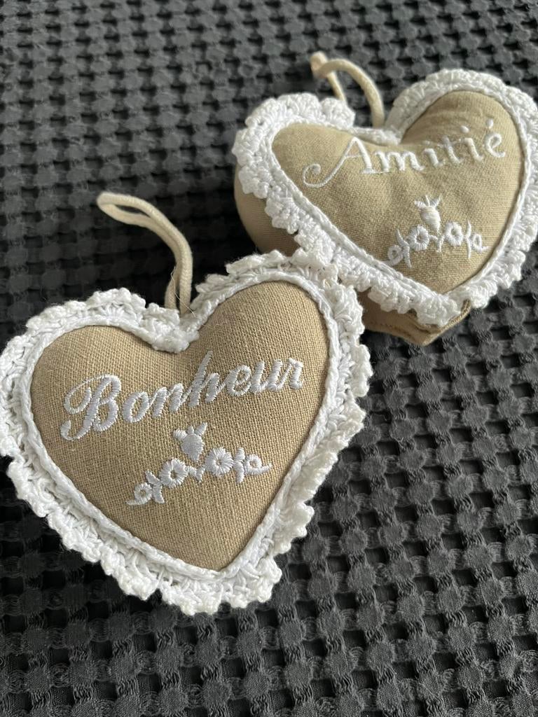 Mooi decoratie hartjes van  Comptoir de Famille, Ophalen of Verzenden, Zo goed als nieuw, Beige, Vierkant