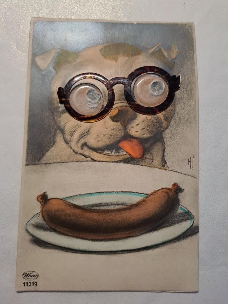 Glasogenkaart, Weco, 11319, gelopen, Ophalen of Verzenden, 1940 tot 1960, Friesland