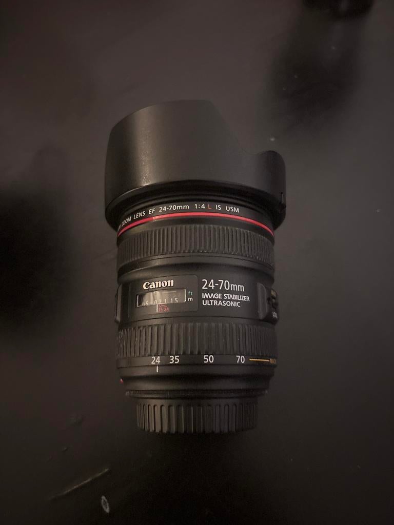 Canon EF 24-70mm f/4L IS USM Lens, Audio, Tv en Foto, Fotografie | Lenzen en Objectieven, Ophalen, Zo goed als nieuw, Standaardlens