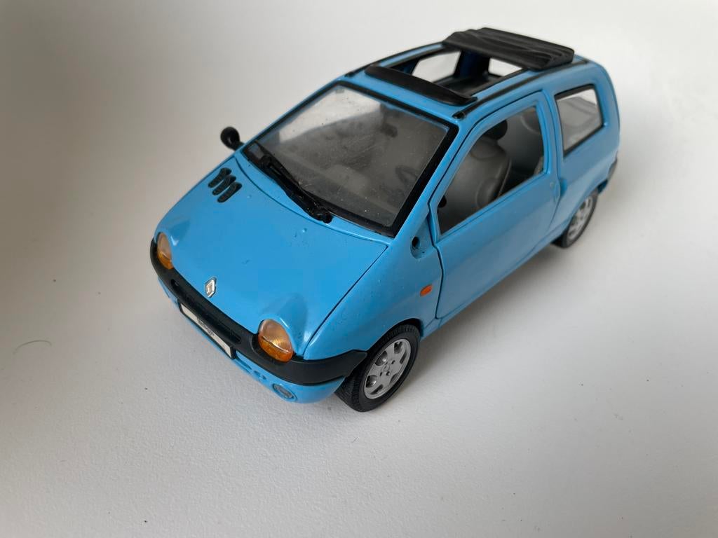 model Renault Twingo,  blauw, Anson, 1/18, Ophalen of Verzenden, Gebruikt, Auto, Anson