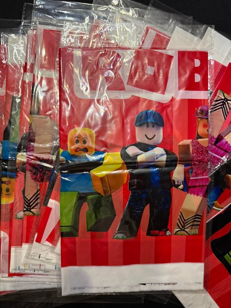 ROBLOX tafelkleed thema roblox versiering, Ophalen of Verzenden, Nieuw, Versiering, Verjaardag