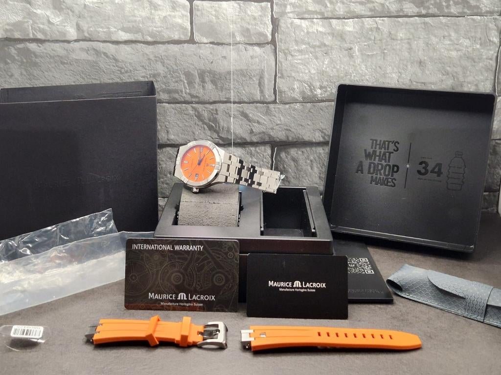 Maurice Lacroix Aikon limited summer edition 888 pcs Nieuw!, Overige merken, Staal, Staal, Polshorloge