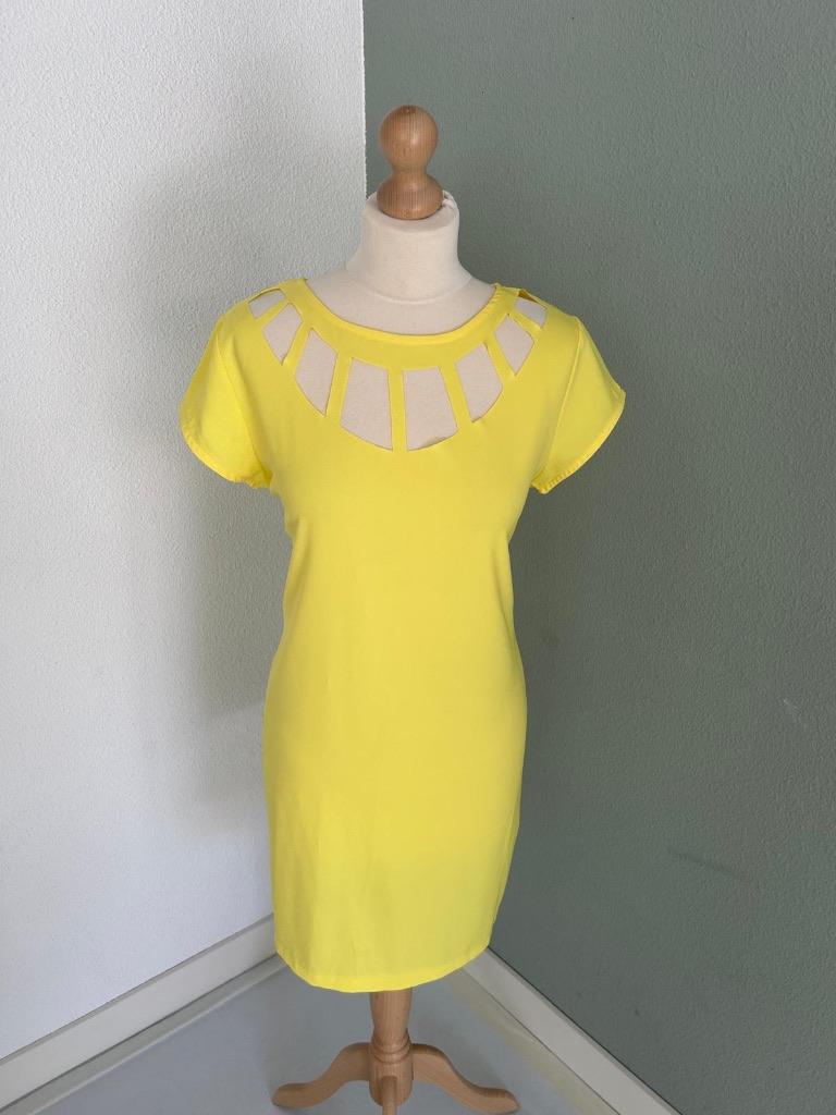 Vera & Lucy maat L gele zomer jurk NIEUW 131, Geel, Maat 42/44 (L), Nieuw, Ophalen of Verzenden