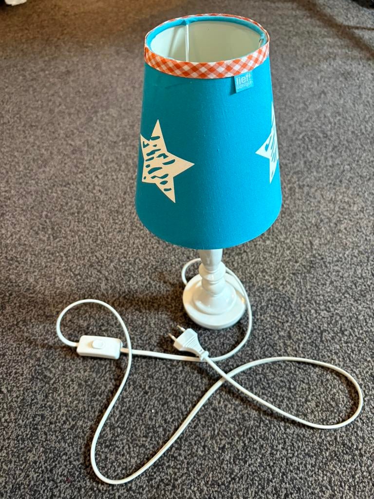 Een blauwe tafellamp van het merk Lief, Ophalen of Verzenden, Gebruikt