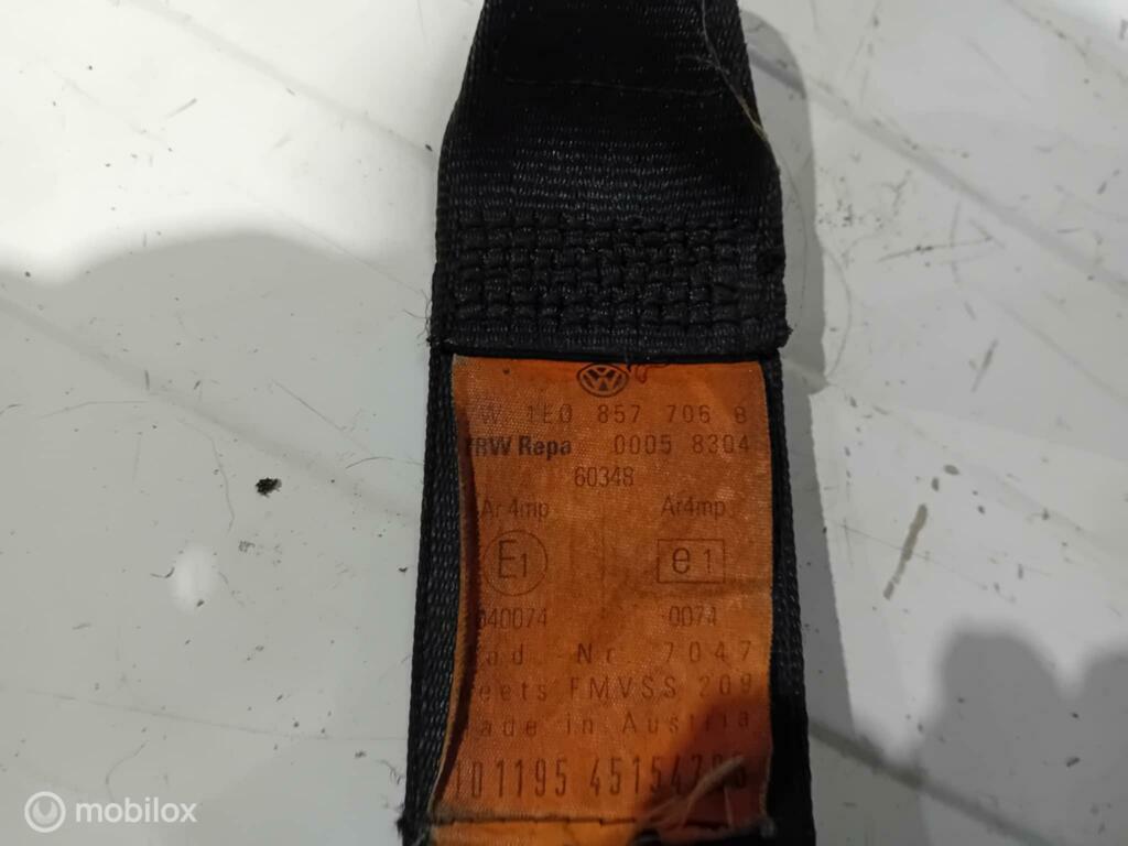 Gordel Volkswagen Golf Cabrio 1E0857705D 1E0857705B, Gebruikt, Ophalen of Verzenden