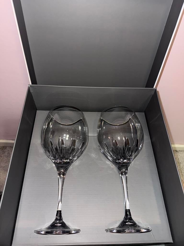 Vera Wang Wedgwood Kristallen wijnglazen, Ophalen of Verzenden, Zo goed als nieuw, Overige typen