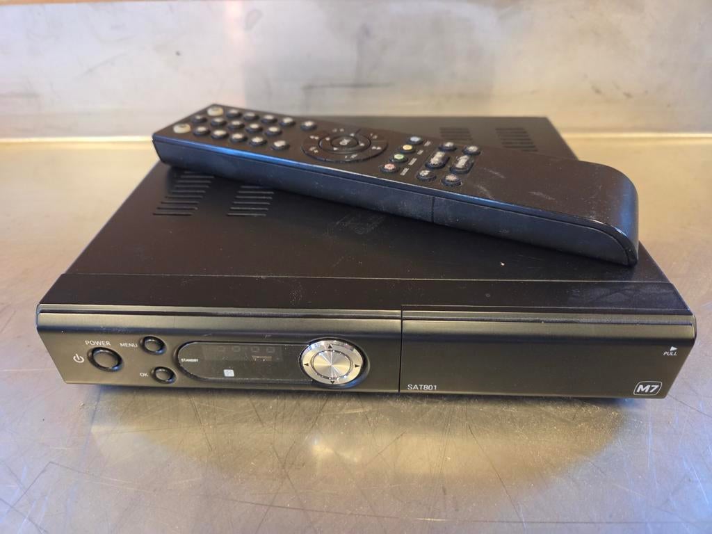 M7 SAT801 Decoder met Afstandsbediening, Ophalen, Gebruikt, Decoder