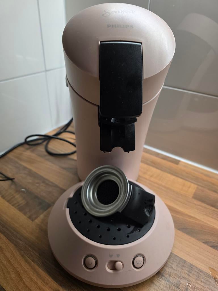 Roze senseo aparaat, Ophalen, Koffiemachine, Zo goed als nieuw, Koffiepads en cups