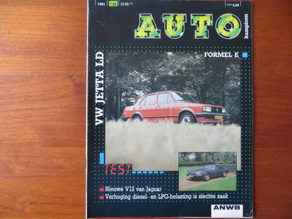 Autokampioen 29 1981 Jaguar V12, Volkswagen Jetta Formel E, Ophalen of Verzenden, Zo goed als nieuw, Volkswagen