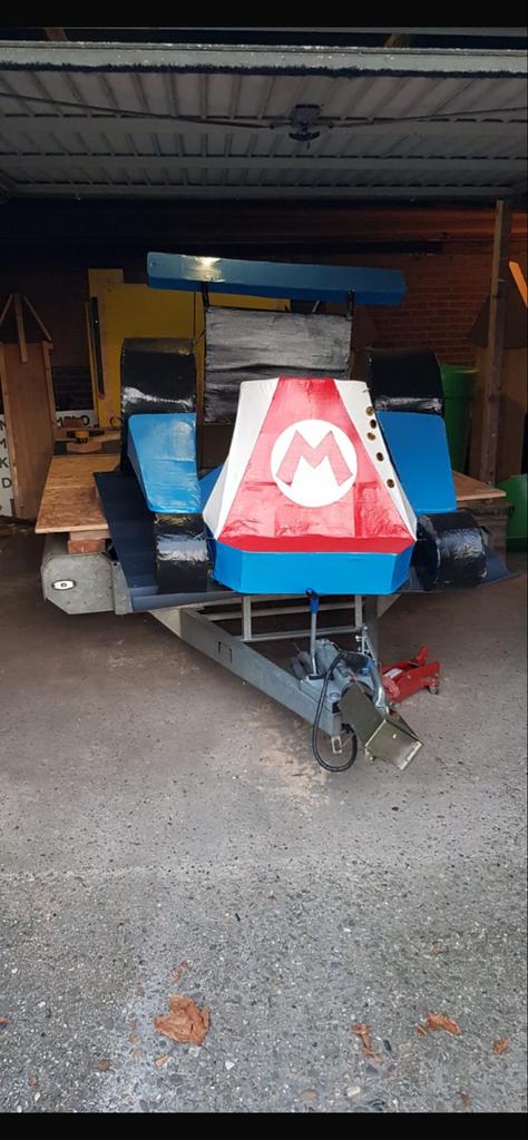 Mario feest/ kermis Carnavalspullen - Kleding en Accessoires, Ophalen, Gebruikt, 146 t/m 152, Jongen of Meisje