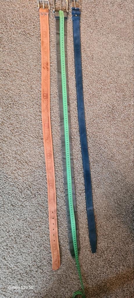 Te koop 3 heren riemen, Ophalen of Verzenden, Gedragen, Zwart