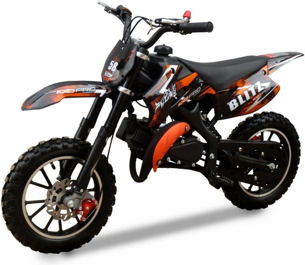 Zwarte Dirtbike Crossmotor Mini Cross Bike Kindermotor 50cc, Ophalen of Verzenden, Nieuw, Overige typen