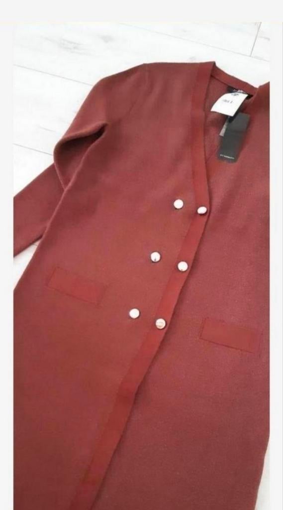 Kit Karnaby Designed in Italy Vest Brown Lurex Nieuw Maat L, Bruin, Maat 42/44 (L), Nieuw, Ophalen of Verzenden