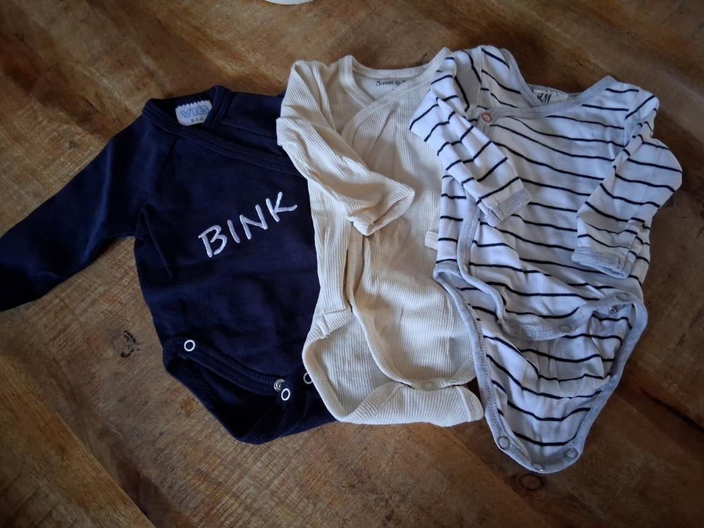 Rompers maat 50 - VIB, H&M, Zeeman - Zo goed als nieuw, Ophalen, Nacht- of Onderkleding, VIB, H&M, Zeeman, Jongetje of Meisje