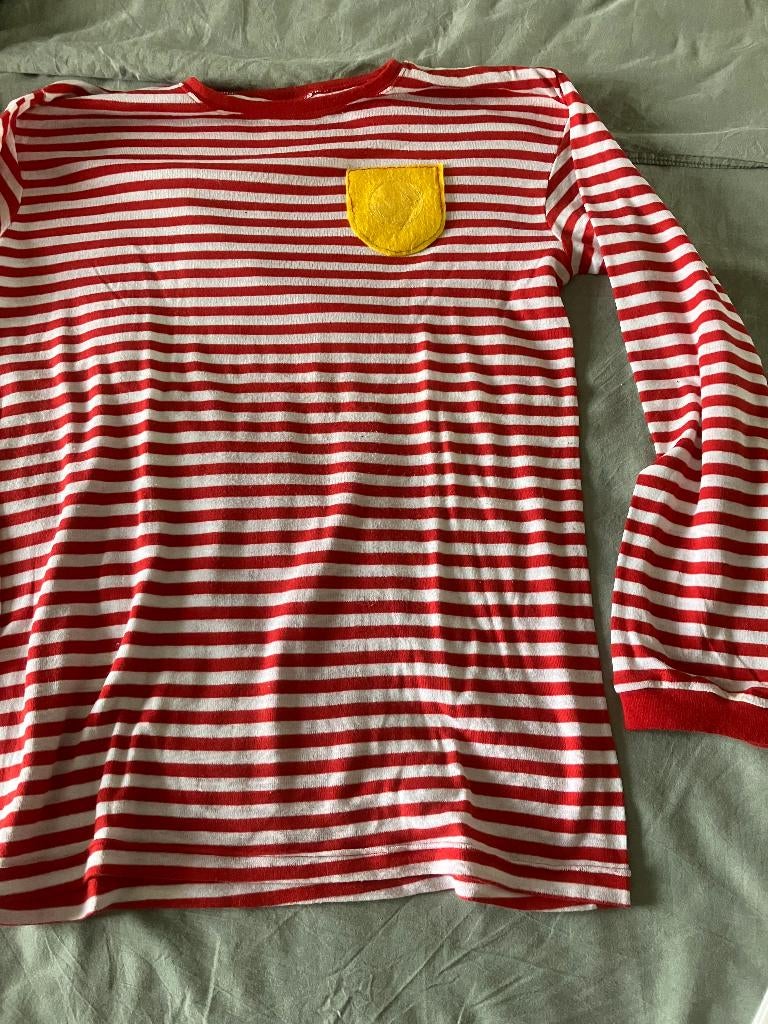 carnaval gestreept shirt, Carnaval, Overige maten, Ophalen of Verzenden, Kleding