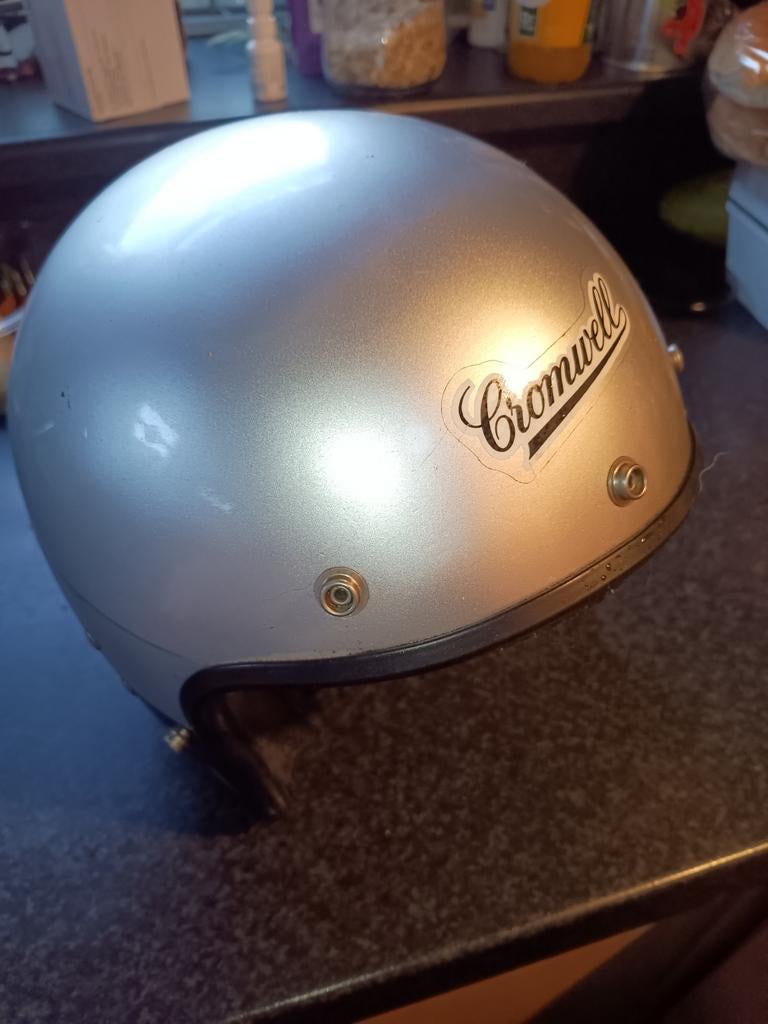 Cromwell cafe racer helm, Motoren, Ophalen of Verzenden, Tweedehands, Integraalhelm, Overige merken
