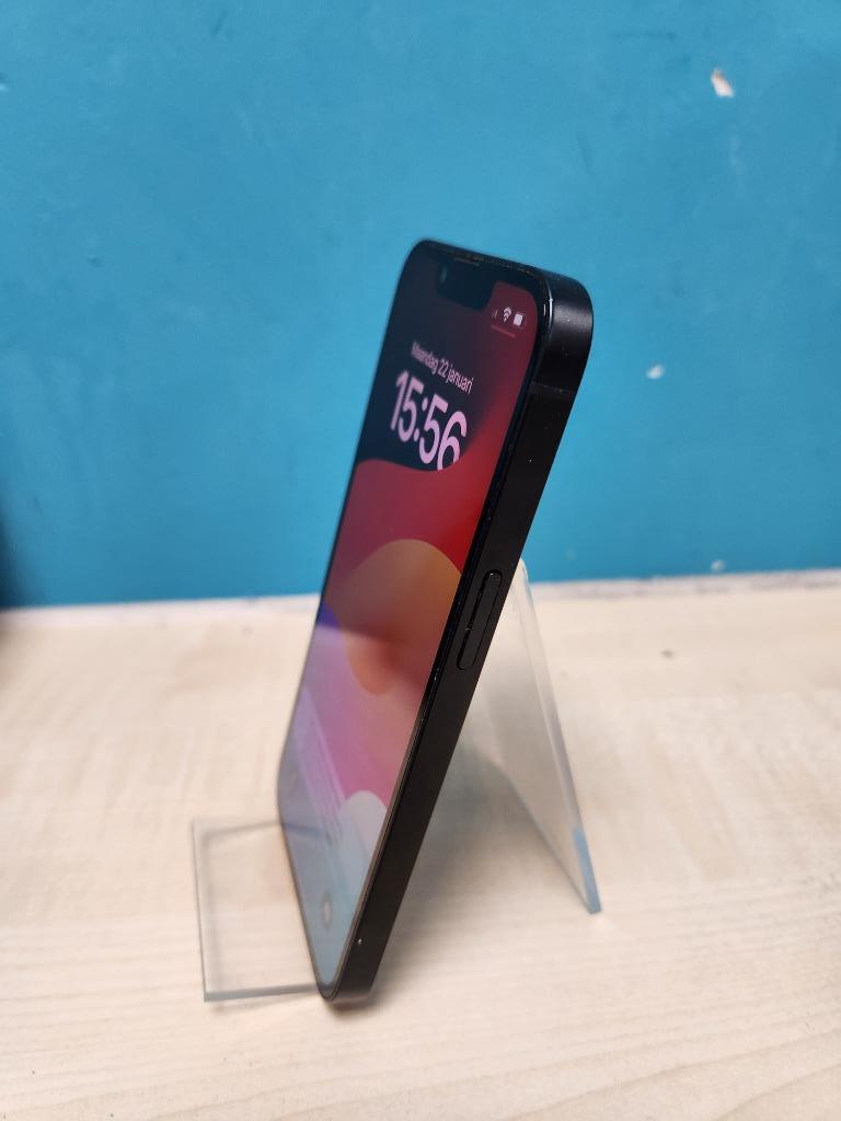 Apple iPhone 13 128GB Midnight - 2e hands - marge - 100%, 128 GB, Zwart, IPhone 13, Ophalen of Verzenden