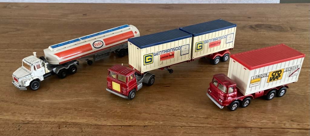 Matchbox Lesney container trucks scammel, Ophalen of Verzenden, Gebruikt