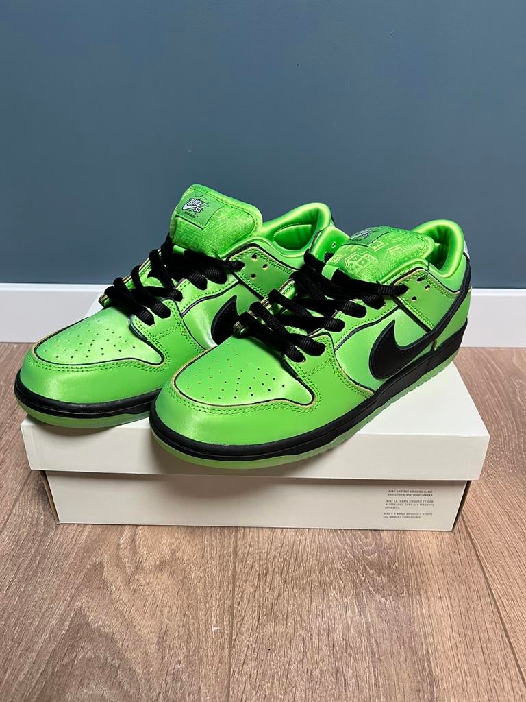 Nike Dunk SB “powerpuf Buttercup” - maat 42,5, Ophalen of Verzenden, Zo goed als nieuw, Overige kleuren