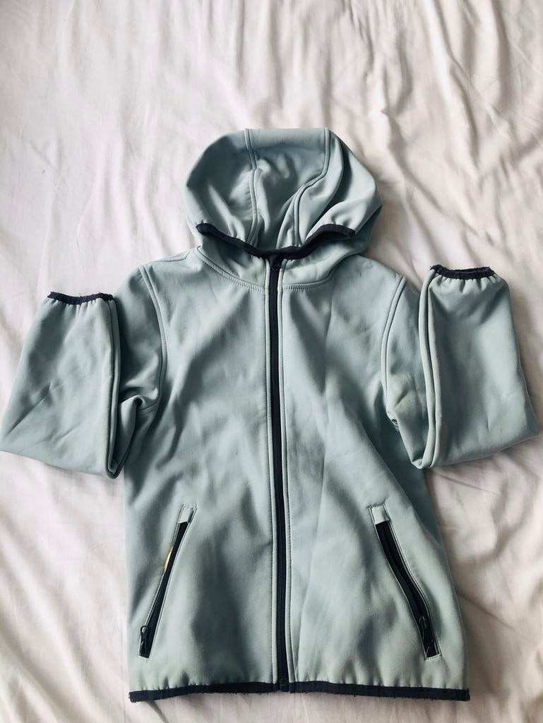 Mint groene regenjas,mt128, YFK, Gebruikt, Meisje, YFK, Ophalen of Verzenden