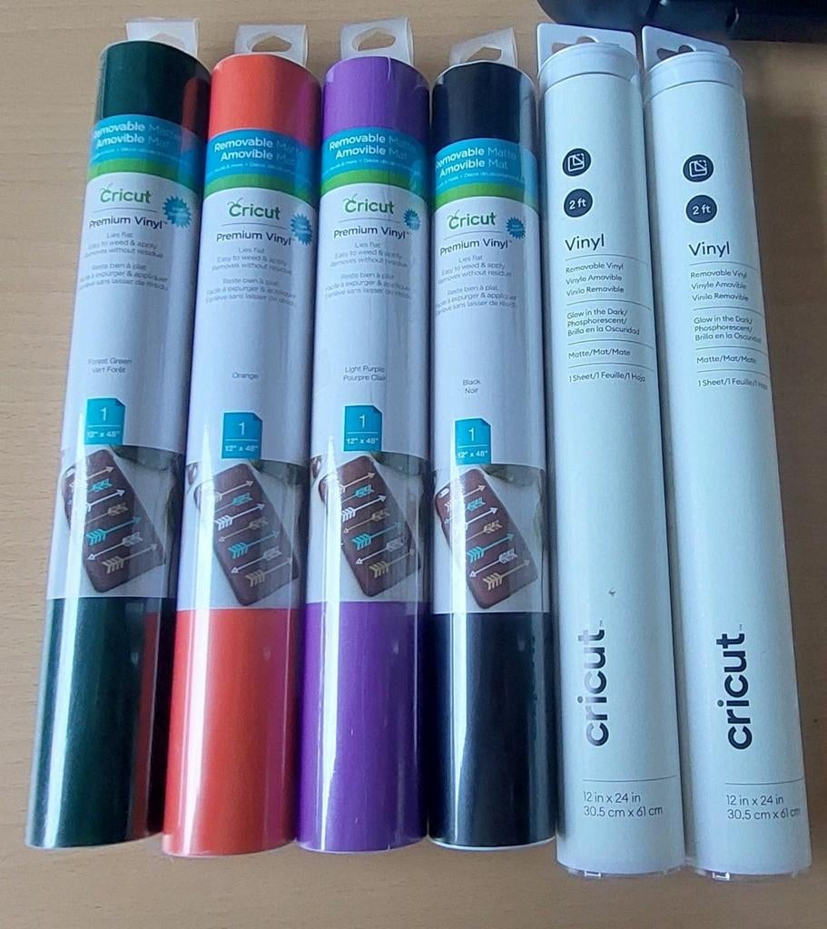 Cricut removable vinyl, Geschikt voor snijden, Nieuw, Meerkleurig, Ophalen of Verzenden