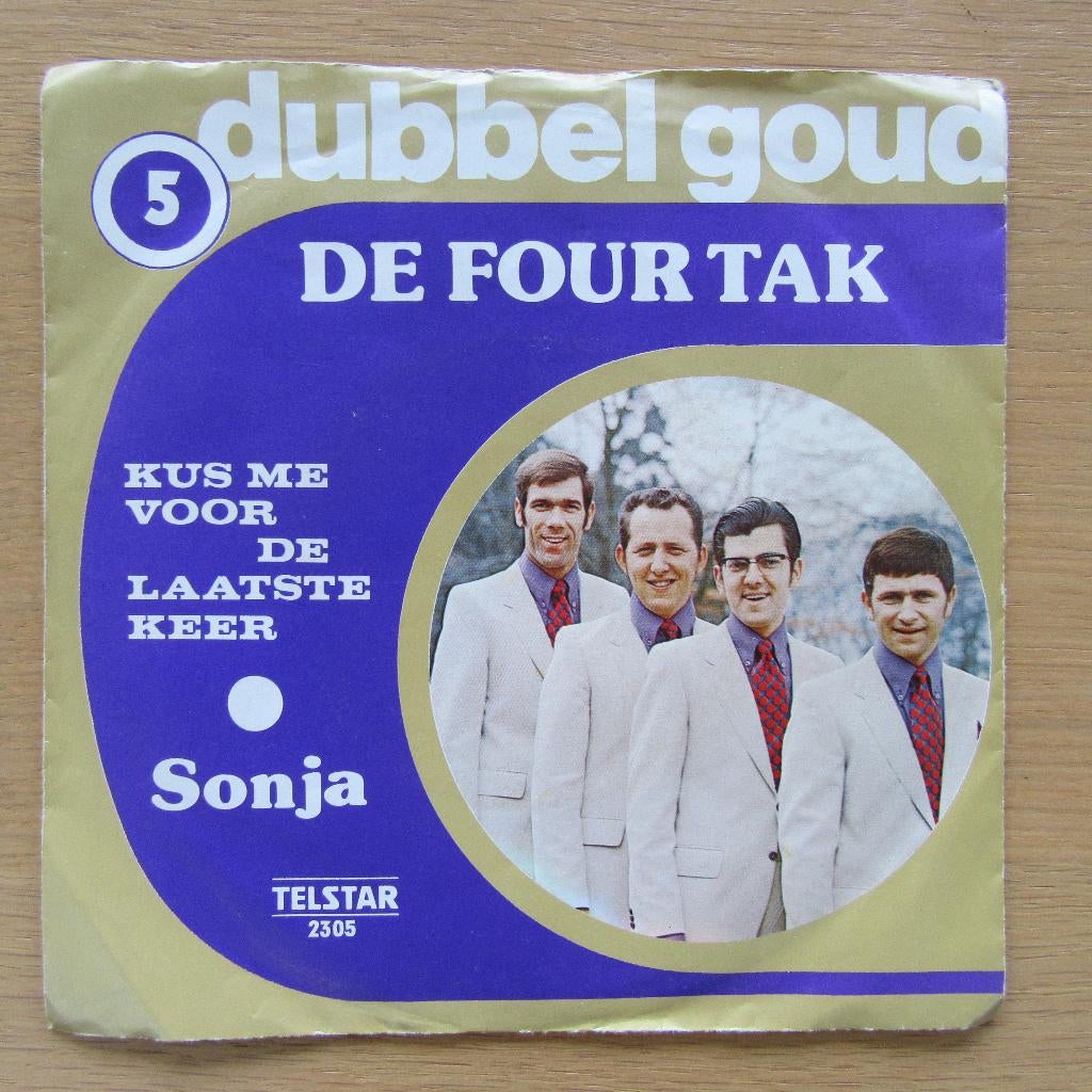 single De Four Tak: Kus Me Voor De Laatste Keer (piraat), Gebruikt, 7 inch, Single, Ophalen of Verzenden