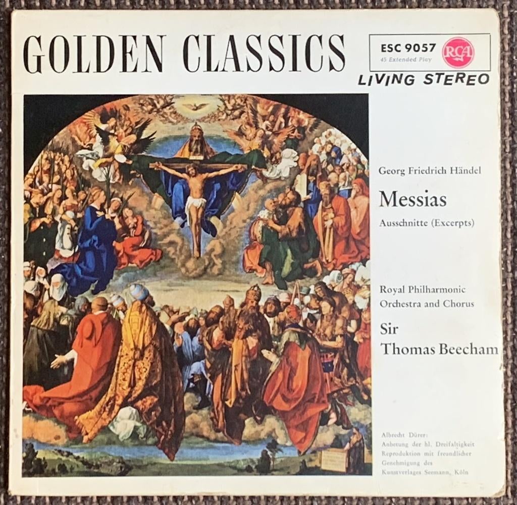 Händel Messias RCA Living Stereo EP-tje 1959, Ophalen of Verzenden, Zo goed als nieuw, Artiest of Componist, Klassiek