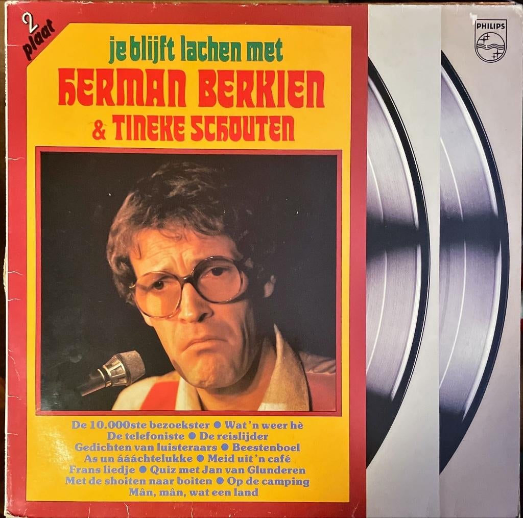 Je blijft lachen met Herman Berkien & Tineke Schouten, Ophalen of Verzenden, Gebruikt, Overige formaten, Levenslied of Smartlap