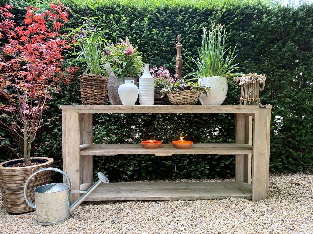 Oppottafels en sidetables van steigerhout, Verzenden, Nieuw