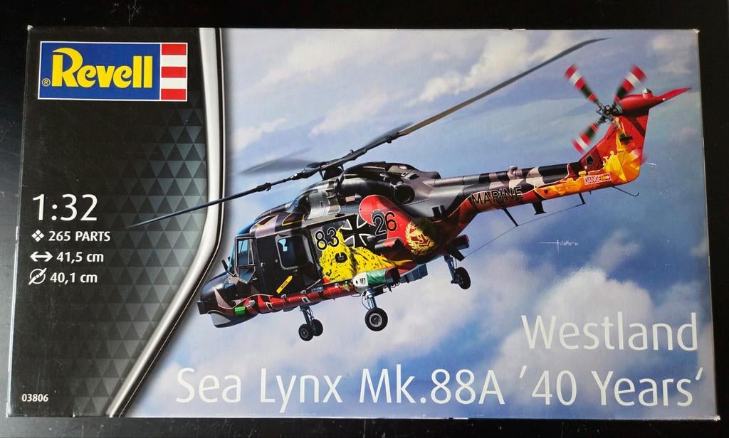 Revell Westland Sea Lynx MK.88A '40 Years' 1:32 Sealed, Nieuw, Ophalen of Verzenden, Groter dan 1:72, Revell